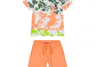 Παιδικό σετ μακό 2 τεμάχια για αγόρι με τύπωμα και στην πλάτη | ΒΕΡΥΚΟΚΚΙ - Energiers - 